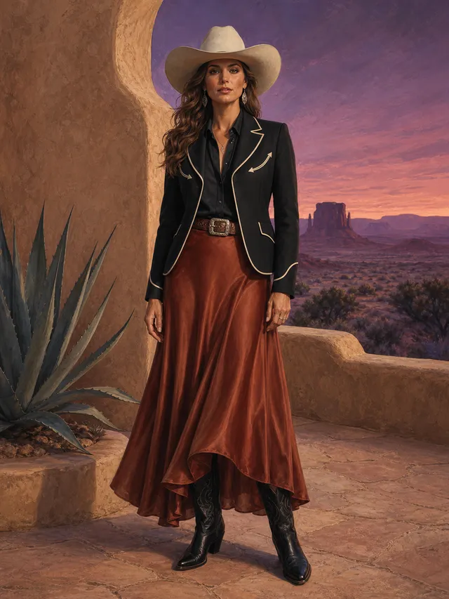 Desert Sunset Cowgirl